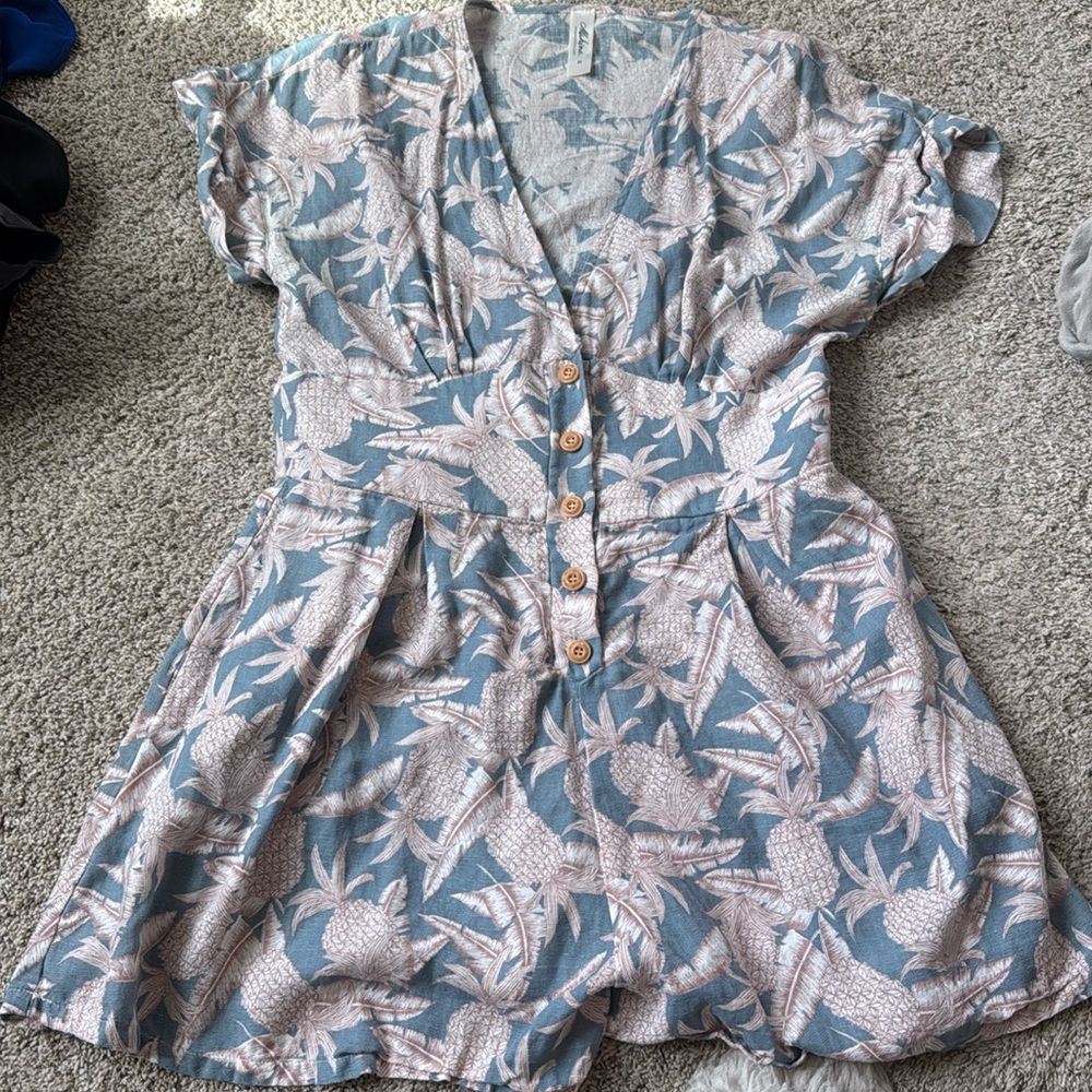 Romper Mahina Boutique Shorts with buttons